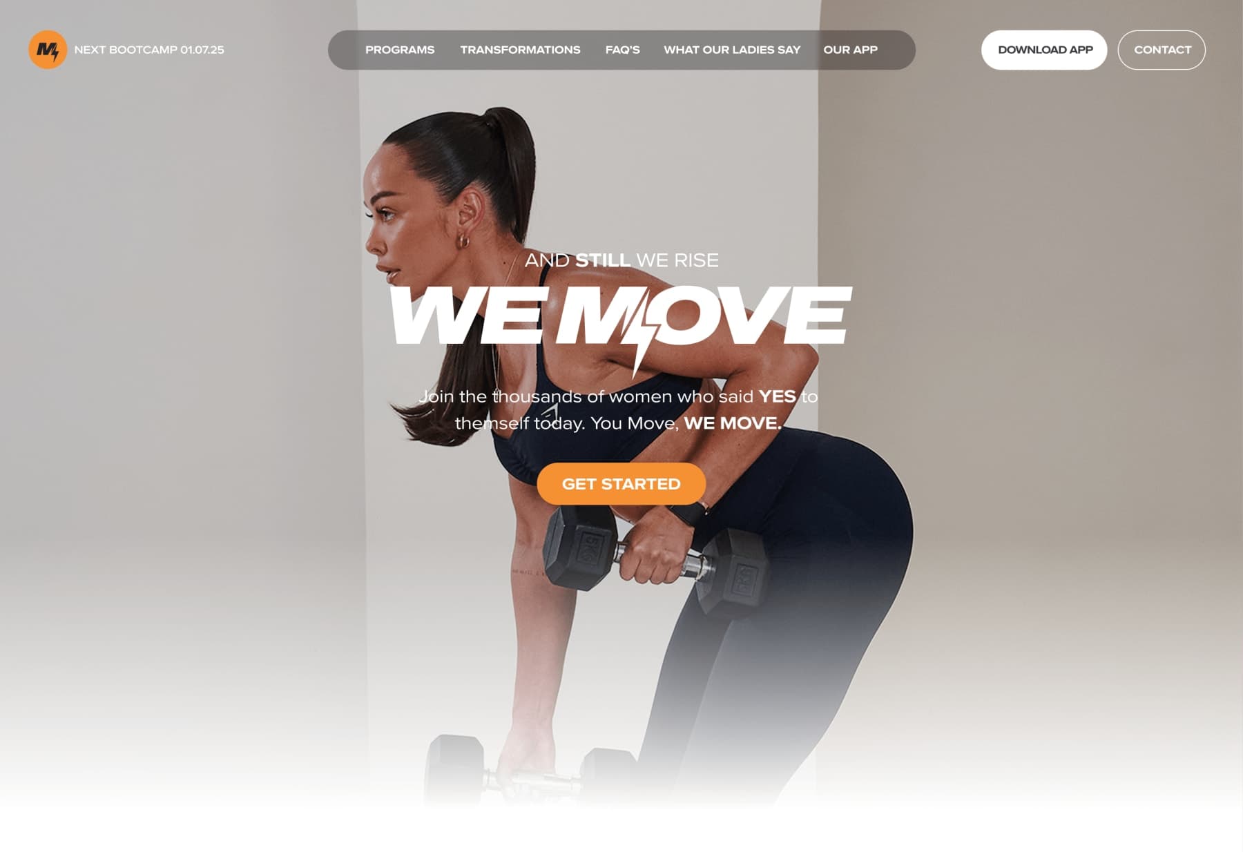 We Move — Website & admin platform